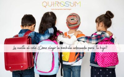 La vuelta al cole ¿Cómo elegir la mochila adecuada para tu hijo?
